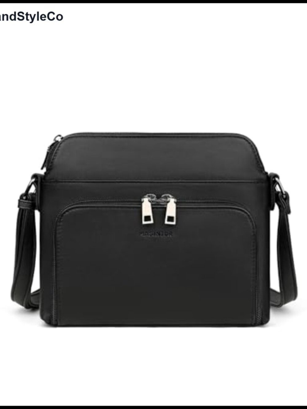 Faux Leather Crossbody Purse for Women Adjustable Strap Multi-Pocket Satchel